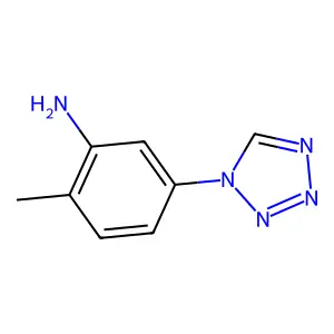 2-methyl-5-(1H-1,2,3,4-tetrazol-1-yl)aniline structure