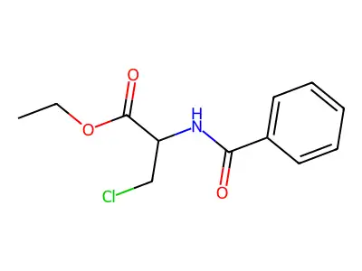 N-(3-Chloro-1-ethoxy-1-oxopropan-2-yl)benzenecarboximidic acid structure