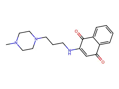 2-((3-(4-Methyl-1-piperazinyl)propyl)amino)-1,4-naphthalenedione structure