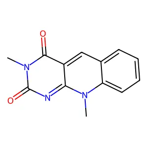 3,10-Dimethyl-5-deazaisoalloxazine structure