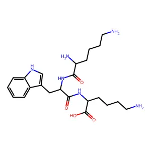 Lysyltryptophyllysine structure