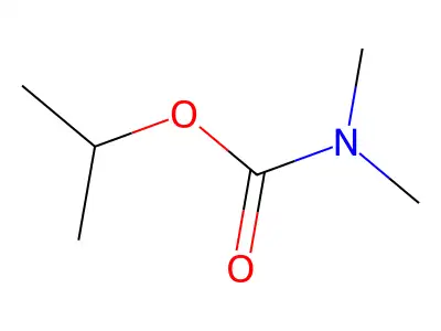 Isopropyl dimethylcarbamate structure