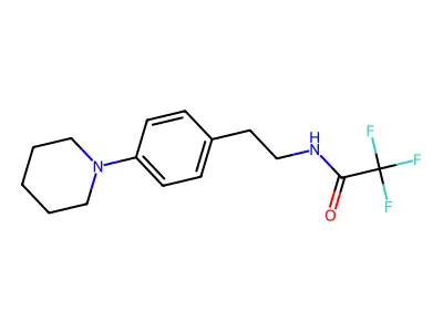 Acetamide, N-(4-piperidinophenethyl)-2,2,2-trifluoro- structure