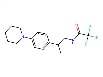Acetamide, N-(beta-methyl-4-piperidinophenethyl)-2,2,2-trifluoro- structure