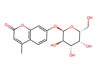 7-(alpha-D-Galactopyranosyloxy)-4-methyl-2H-1-benzopyran-2-one structure