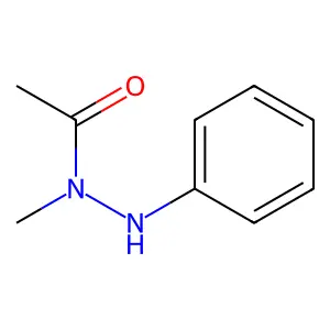 2-Acetyl-2-methyl-1-phenylhydrazine structure