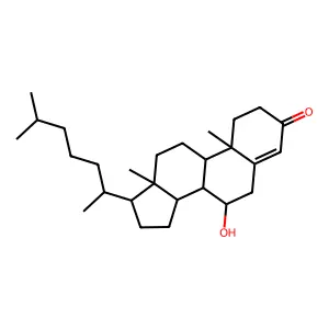 4-Cholesten-7|A-ol-3-one structure