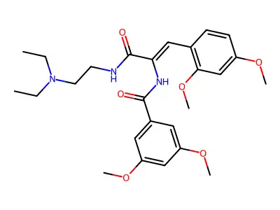 N-[(1Z)-3-{[2-(Diethylamino)ethyl]amino}-1-(2,4-dimethoxyphe structure