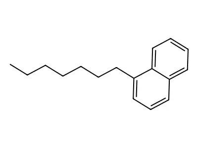 Heptylnaphthalene structure