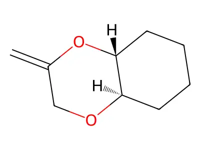 1,4-Benzodioxin, octahydro-2-methylene-, trans- structure