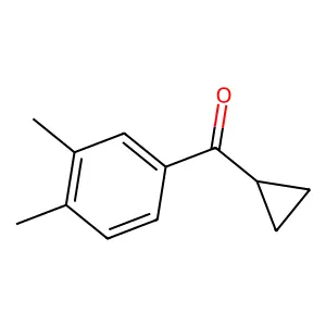 Cyclopropyl(3,4-dimethylphenyl)methanone structure