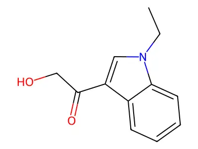 Ketone, 1-ethyl-3-indolyl hydroxymethyl structure