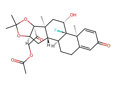 Triamcinolone acetonide acetate structure
