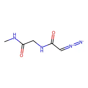 Acetamide, 2-((diazoacetyl)amino)-N-methyl- structure