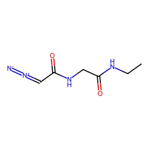 Acetamide, 2-(diazoacetamido)-N-ethyl- structure