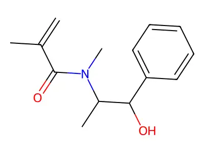 N-(1-Hydroxy-1-phenylpropan-2-yl)-N,2-dimethylprop-2-enamide structure