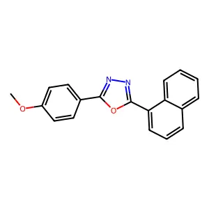 2-(4-Methoxyphenyl)-5-(1-naphthyl)-1,3,4-oxadiazole structure