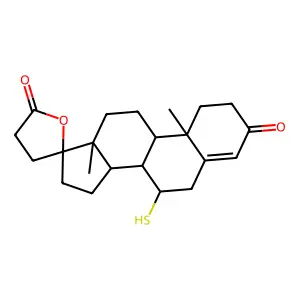 7alpha-Thiospironolactone structure