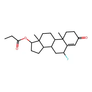 6alpha-Fluorotestosterone propionate structure