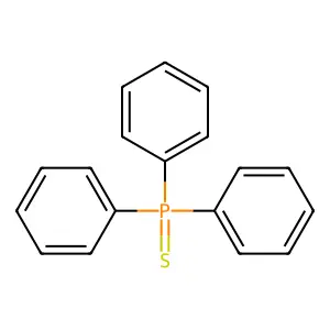 Phosphine sulfide, triphenyl- structure