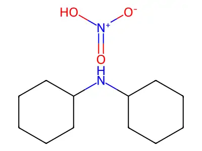 Cyclohexanamine, N-cyclohexyl-, nitrate structure