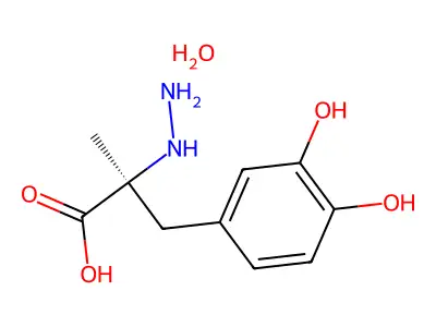 Carbidopa monohydrate structure