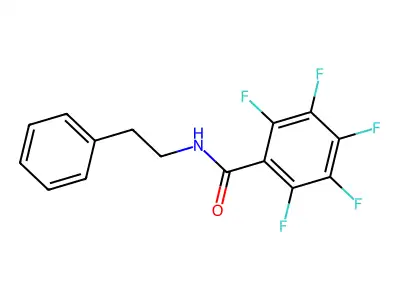 pentafluorobenzoyl-N-phenylethylamine structure
