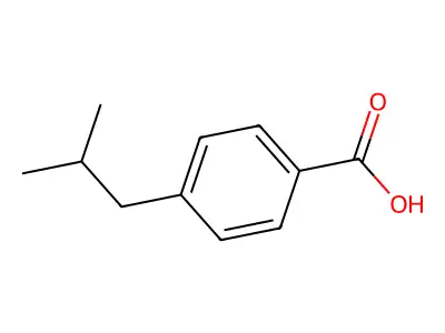 4-Isobutylbenzoic acid structure
