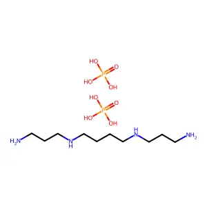 4,9-Diazadodecamethylenediamine bis(phosphate) structure