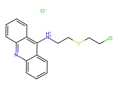 9-Acridinamine, N-(2-((2-chloroethyl)thio)ethyl)-, hydrochloride structure