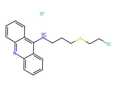 9-Acridinamine, N-(3-((2-chloroethyl)thio)propyl)-, hydrochloride structure
