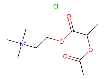 Acetoxy-methyl acetylcholine chloride structure