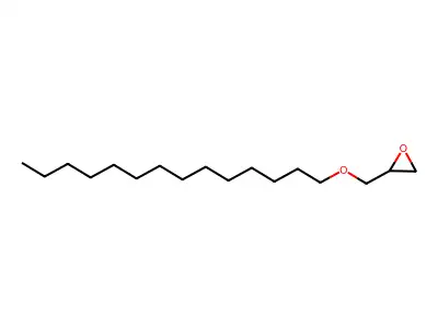 Oxirane, 2-((tetradecyloxy)methyl)- structure