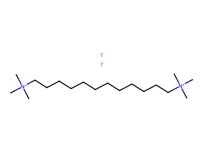 N~1~,N~1~,N~1~,N~12~,N~12~,N~12~-Hexamethyldodecane-1,12-bis(aminium) diiodide structure