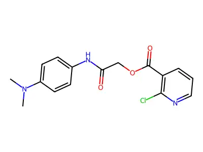 {[4-(Dimethylamino)phenyl]carbamoyl}methyl 2-chloropyridine-3-carboxylate structure