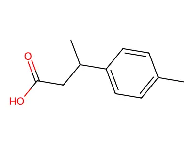 3-(4-Methylphenyl)butanoic acid structure