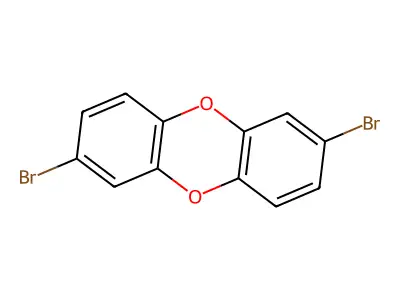 2,7-Dibromodibenzo-P-dioxin structure