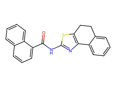 N-(4,5-dihydronaphtho[1,2-d]thiazol-2-yl)-1-naphthamide structure