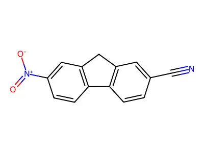 7-Nitro-9H-fluorene-2-carbonitrile structure