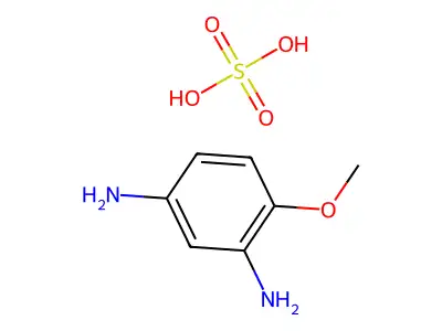 1,3-Benzenediamine, 4-methoxy-, sulfate (1:1) structure