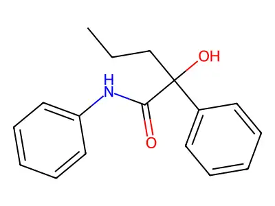 2-Hydroxy-N,2-diphenylpentanimidic acid structure