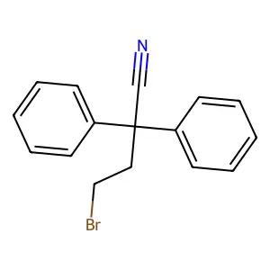 4-Bromo-2,2-diphenylbutyronitrile structure
