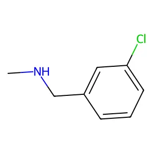 Benzenemethanamine, 3-chloro-N-methyl- structure