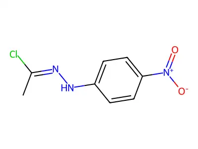 N-(4-nitrophenyl)ethanehydrazonoyl chloride structure