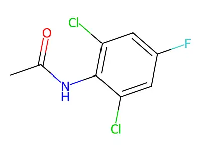 2',6'-Dichloro-4'-fluoroacetanilide structure