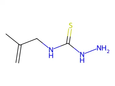 N-(2-methylprop-2-enyl)hydrazinecarbothioamide structure