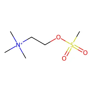 Choline, methanesulfonate (ester) structure