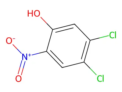 4,5-Dichloro-2-nitrophenol structure