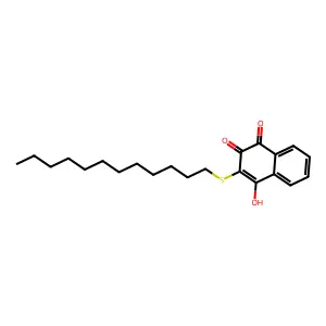 1,4-Naphthalenedione, 2-(dodecylthio)-3-hydroxy- structure