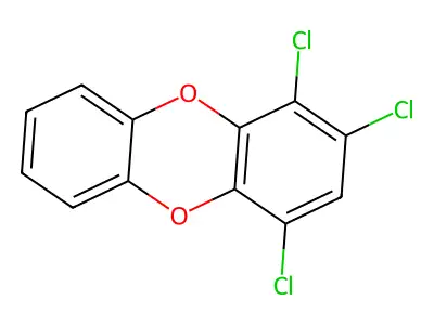 1,2,4-Trichlorodibenzo(b,e)(1,4)dioxin structure